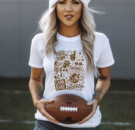 Football Game Day collage