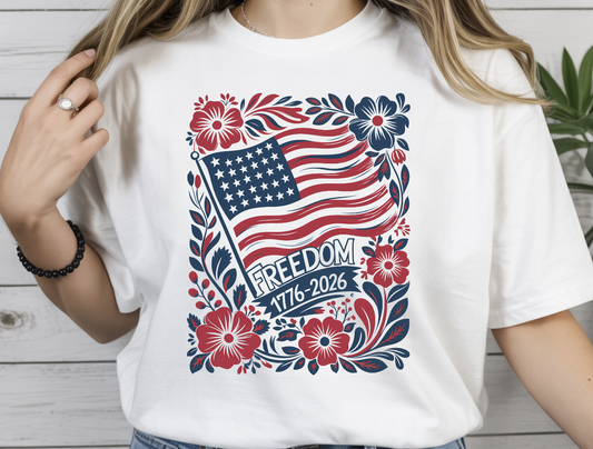 Freedom July 4th Patriotic DTF Transfer