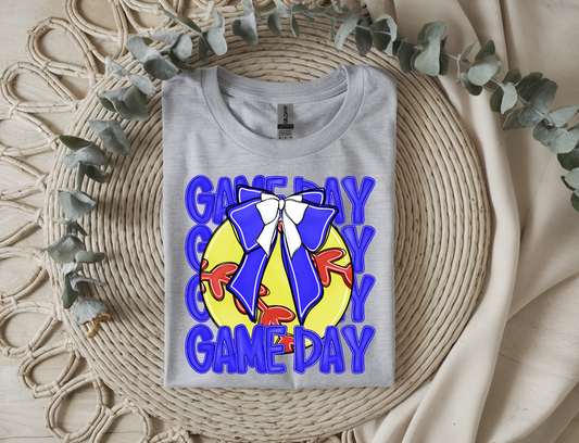 Game Day Softball Royal DTF Transfer