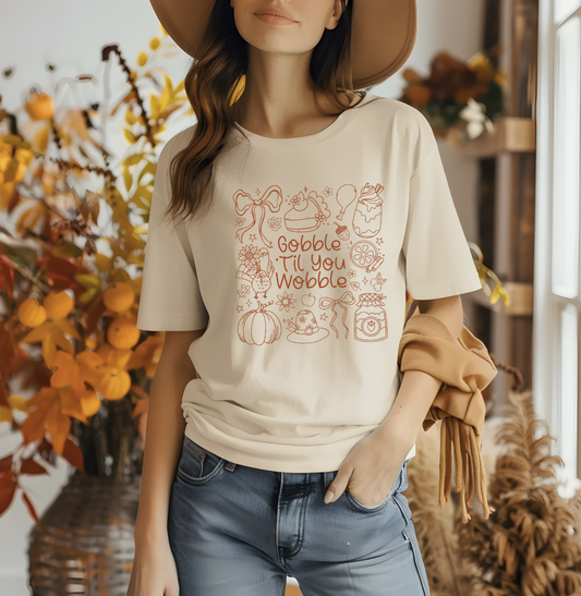 Gobble til you wobble Thanksgiving Collage