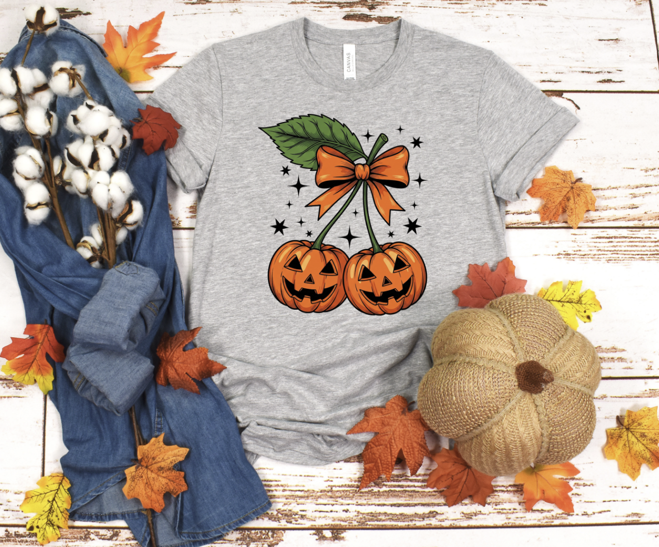 DTF transfer Pumpkin Cherries Halloween