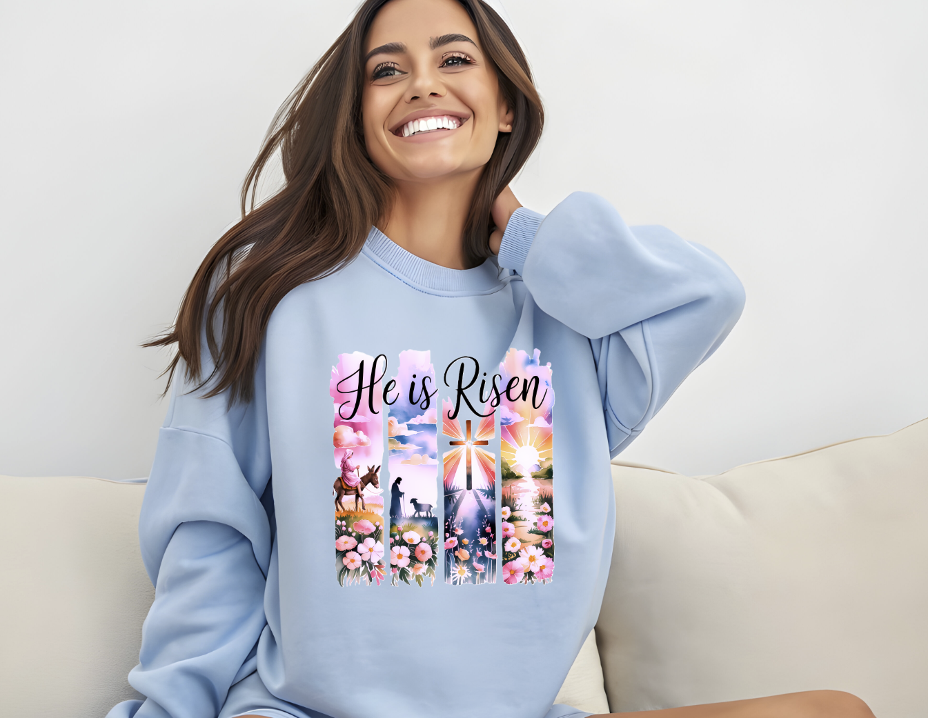 He is Risen Easter DTF Transfer