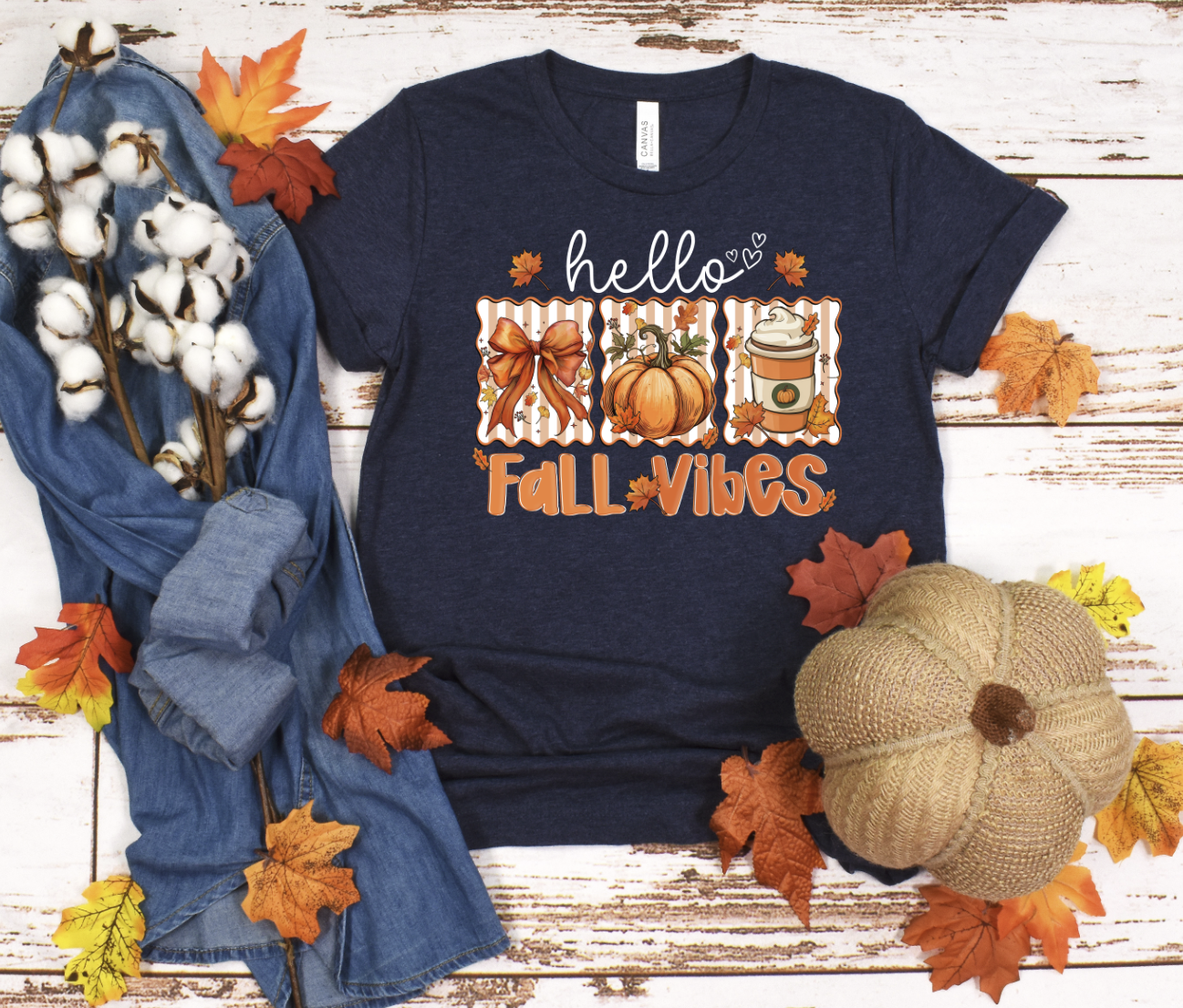 Hello Fall Vibes DTF transfer