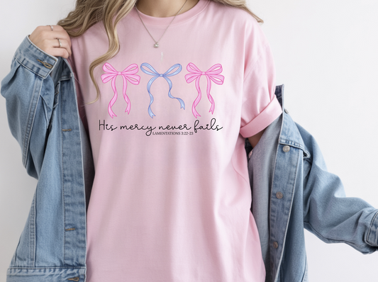 His Mercy Never Fails DTF Transfer