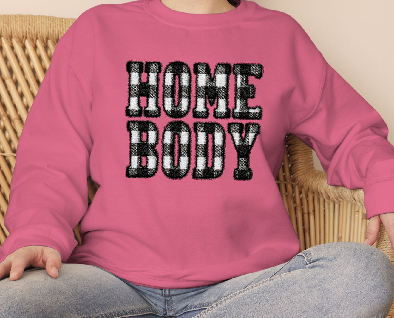 Homebody Buffalo Plaid DTF Transfer