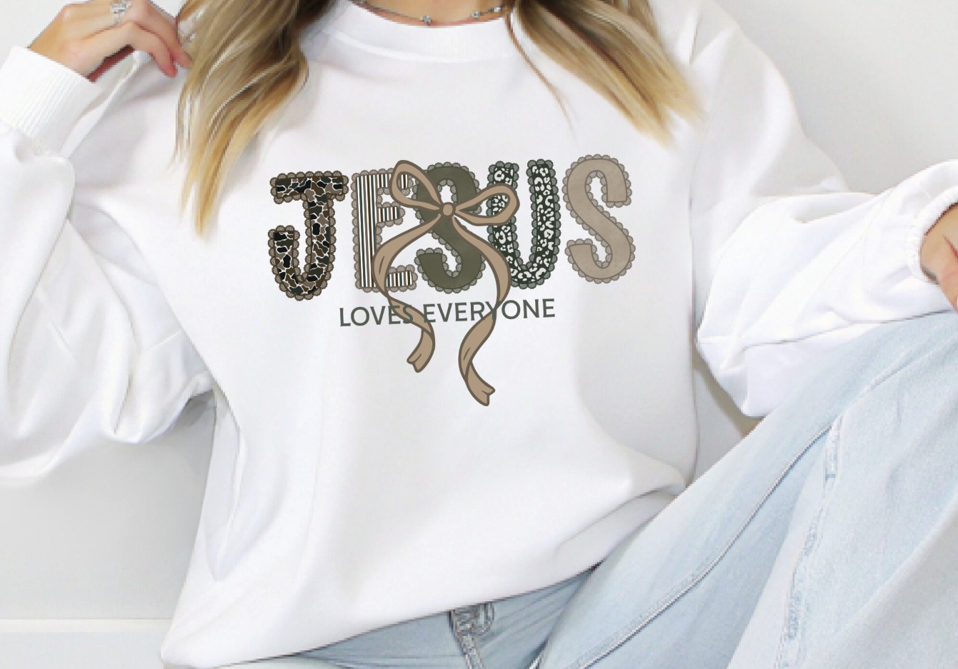 Jesus Loves Everyone DTF Transfer