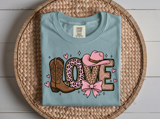 Love Western Valentine DTF Transfer – Ready to Press