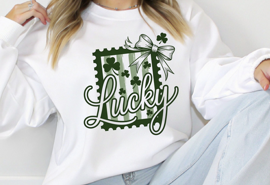 Lucky Stamp St Patrick's Day DTF Transfer