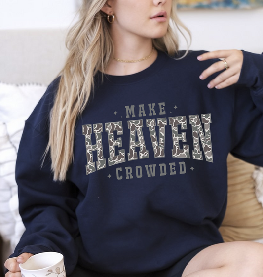 Make Heaven Crowded Camo DTF Transfer