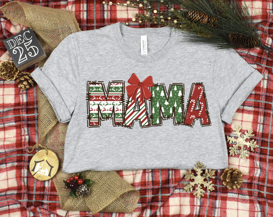 Mama Christmas DTF Transfer