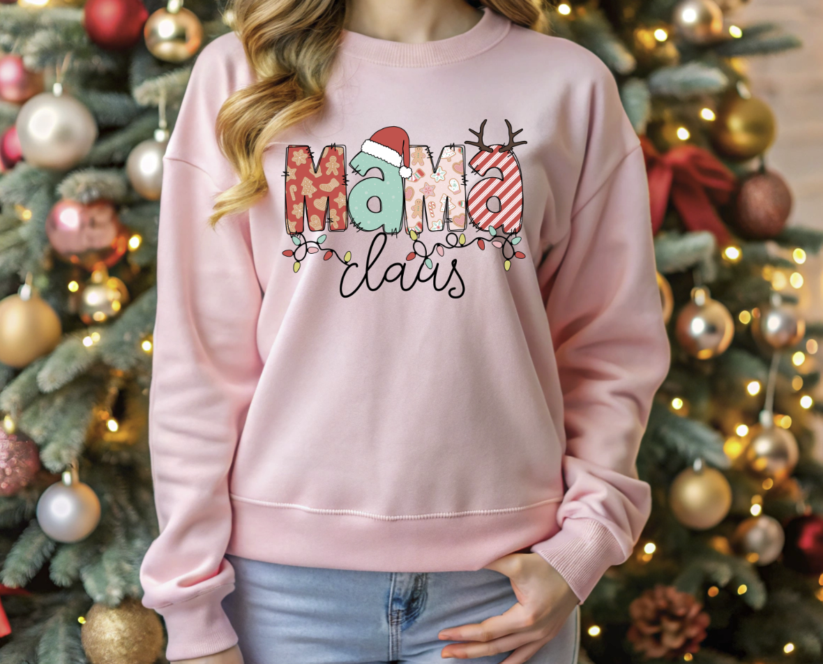 DTF transfer Mama Clause