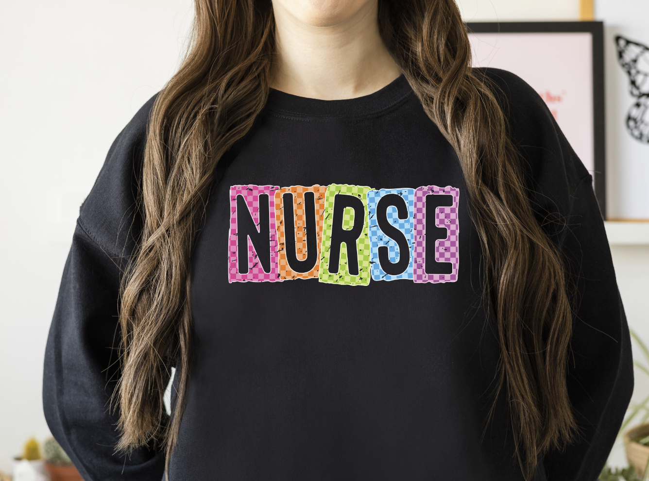 Neon Checkered Nurse