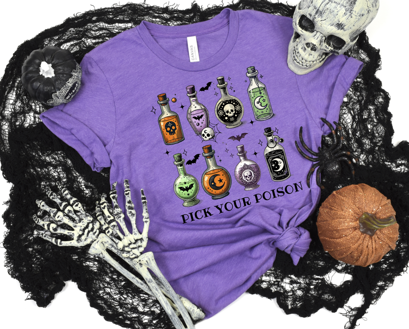 DTF transfer Pick your poison Halloween