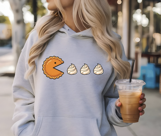 DTF transfer Thanksgiving Pumpkin Pie Pac Man