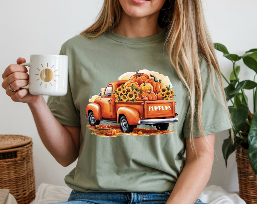 Pumpkin Sunflower Truck