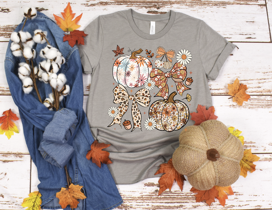 Fall Pumpkins and Coquette Bows