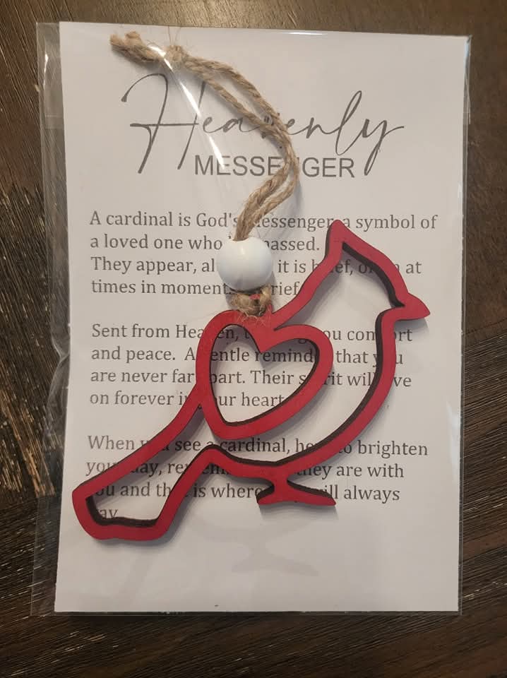 Heavenly Messenger Cardinal Ornament – Memorial Gift of Comfort