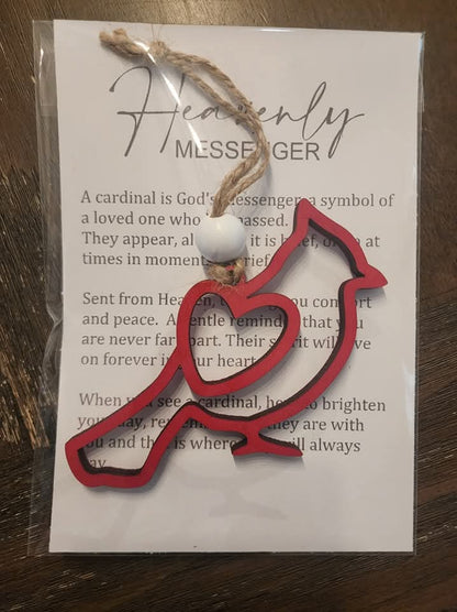 Heavenly Messenger Cardinal Ornament – Memorial Gift of Comfort