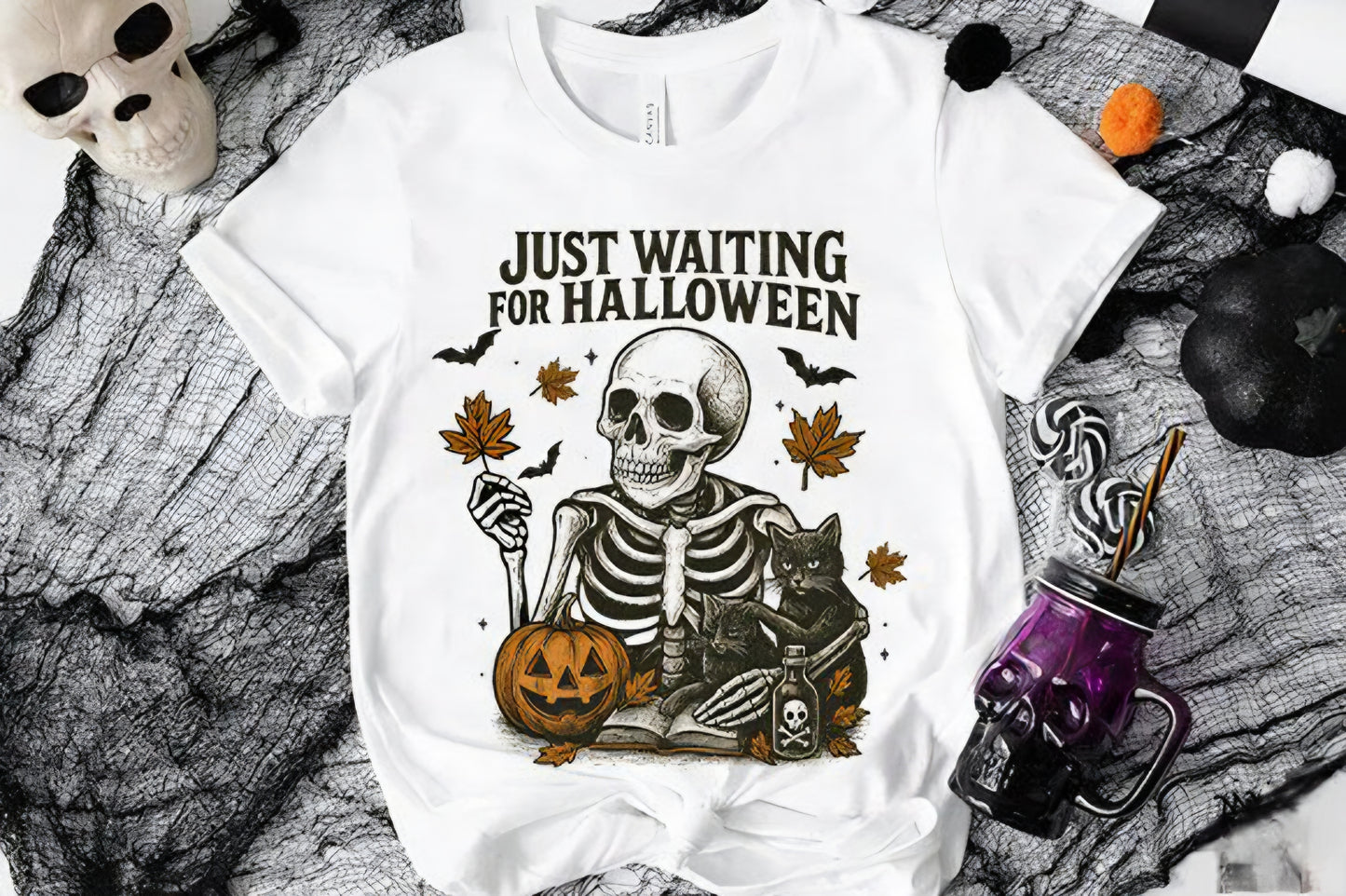 Just waiting for halloween skeleton