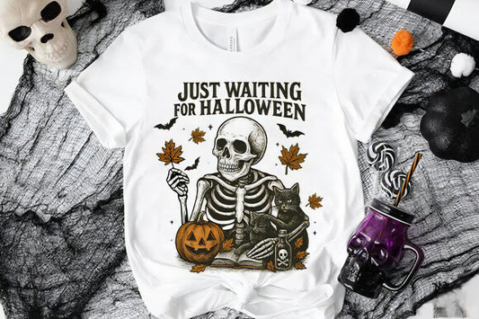 Just waiting for halloween skeleton