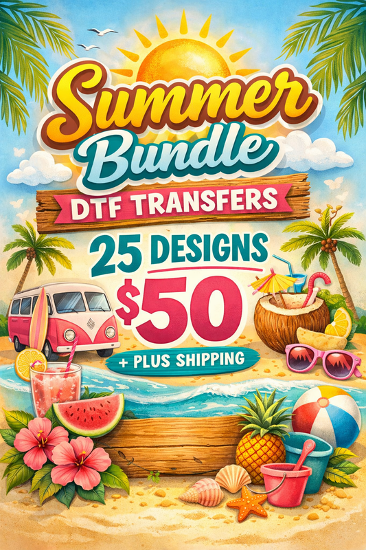 Summer Prebuilt DTF gang sheet- 25 designs