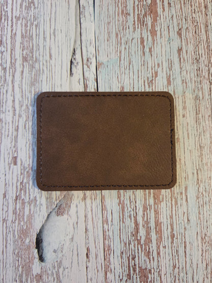 Laser Engraved Patches Leatherette Patch