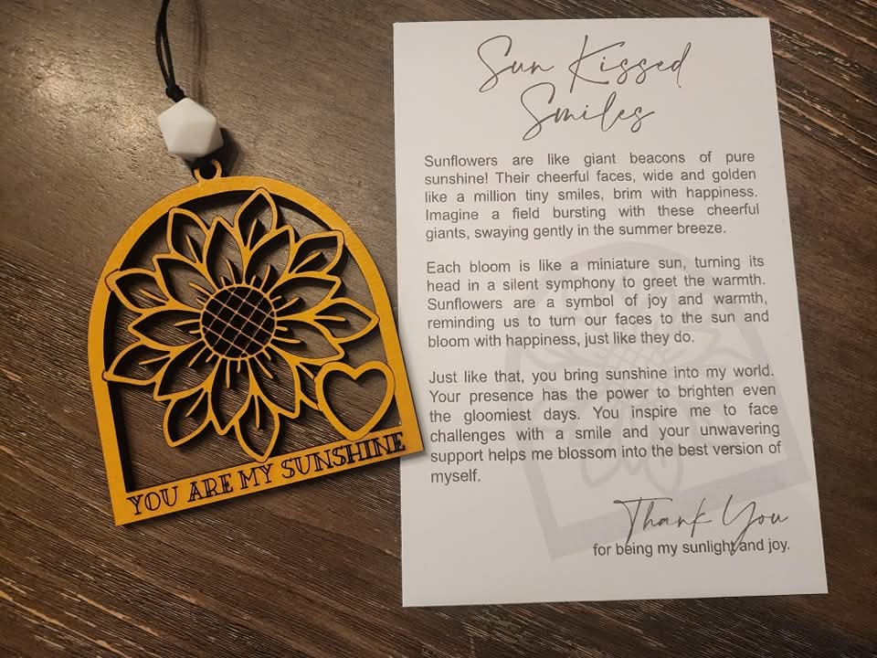 You Are My Sunshine Sunflower Ornament – Uplifting Gift of Joy & Gratitude