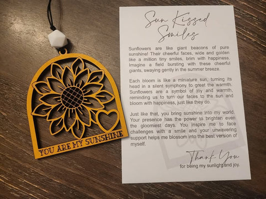 You Are My Sunshine Sunflower Ornament – Uplifting Gift of Joy & Gratitude