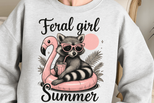 Feral girl summer racoon