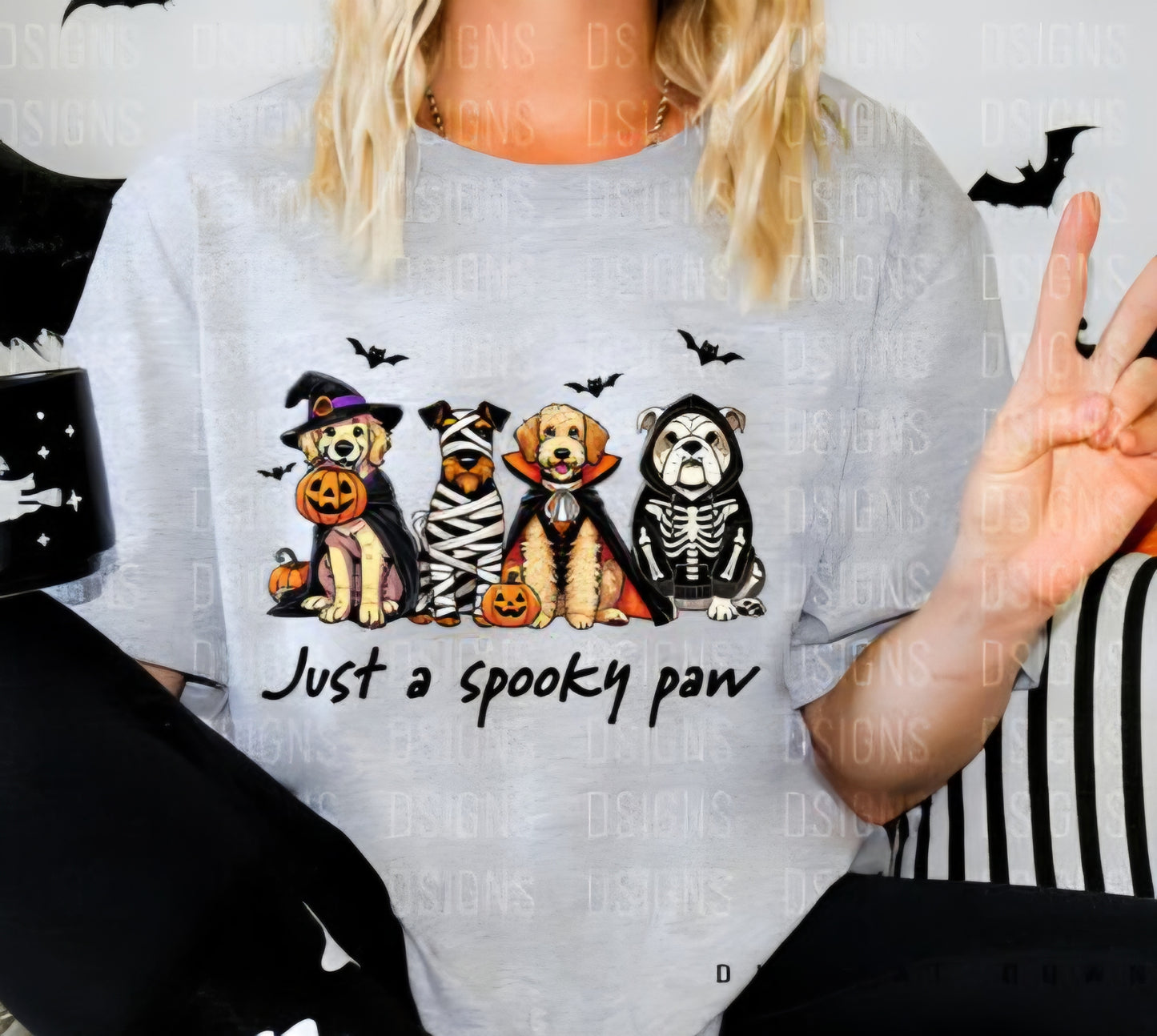 Just a spooky paw dog halloween