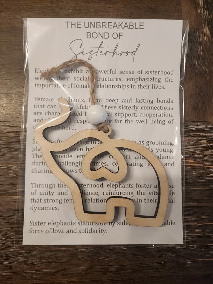 The Unbreakable Bond of Sisterhood – Elephant Ornament Gift
