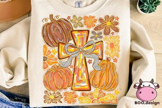 Boho fall cross