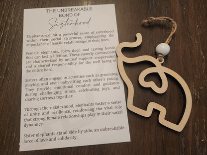 The Unbreakable Bond of Sisterhood – Elephant Ornament Gift