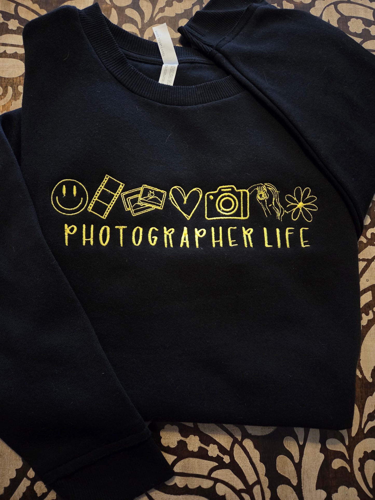 Embroidered Photographer Life Sweatshirt