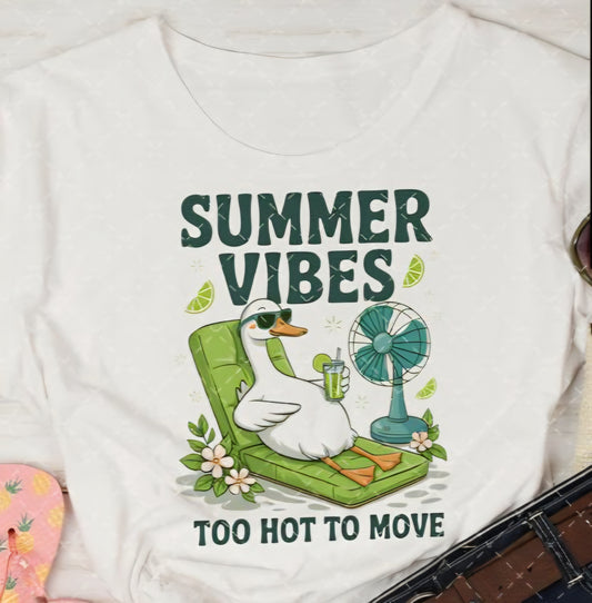 Summer vibes, too hot to move