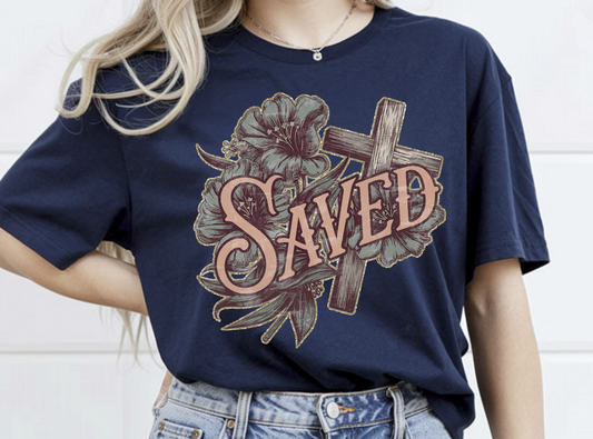Saved cross DTF Transfer