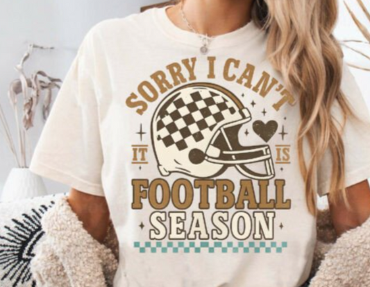 Sorry, Can't, It's football season