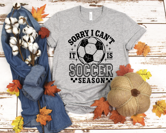 Sorry, I can't it's soccer season