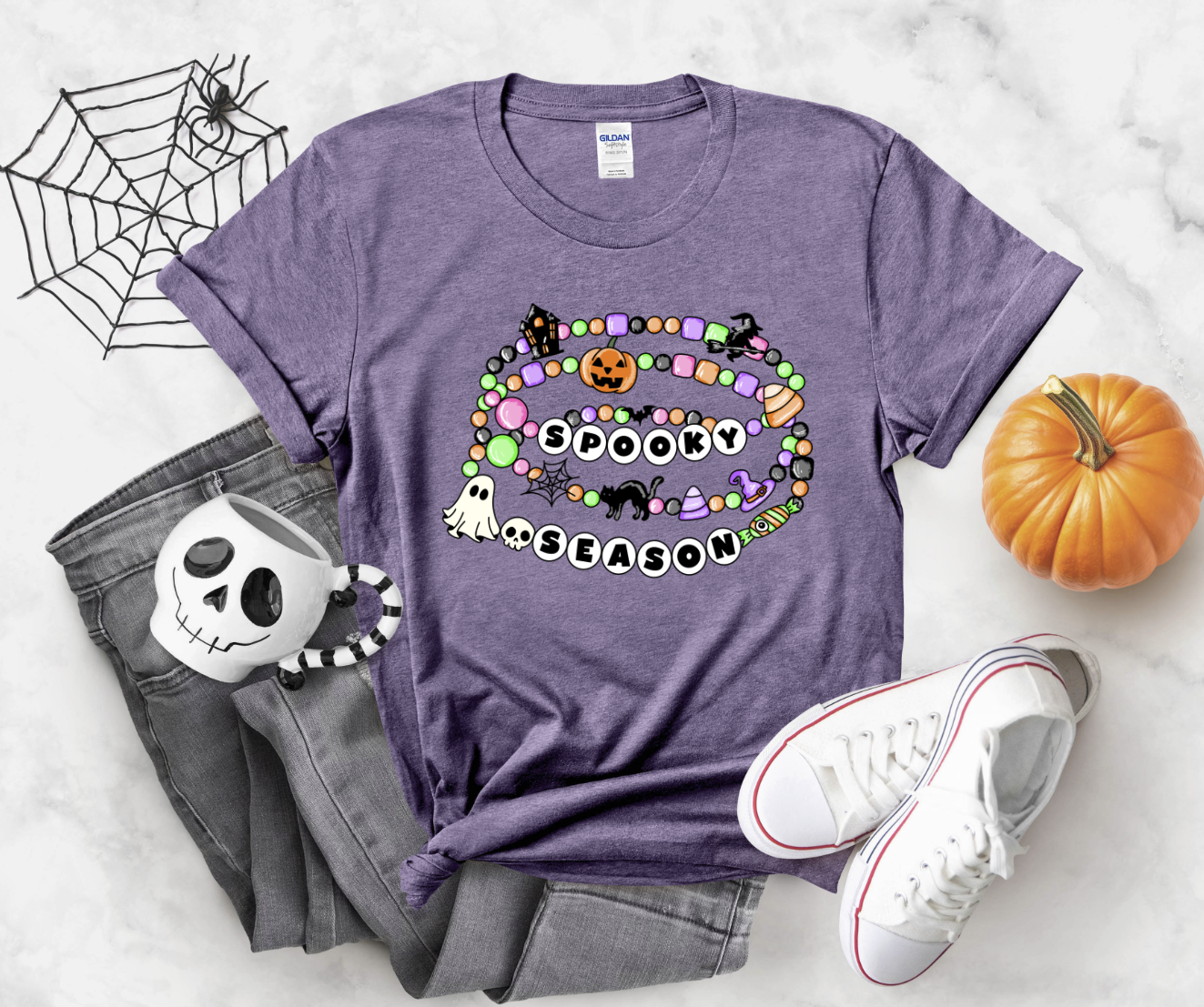 Spooky season Halloween friendship bracelet