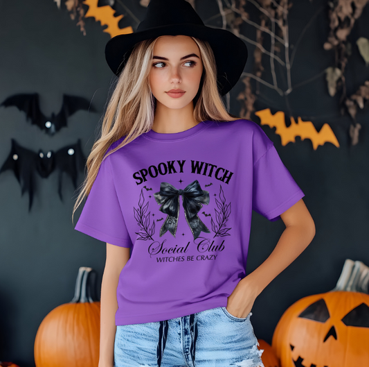 Spooky Witch Social Club Bow