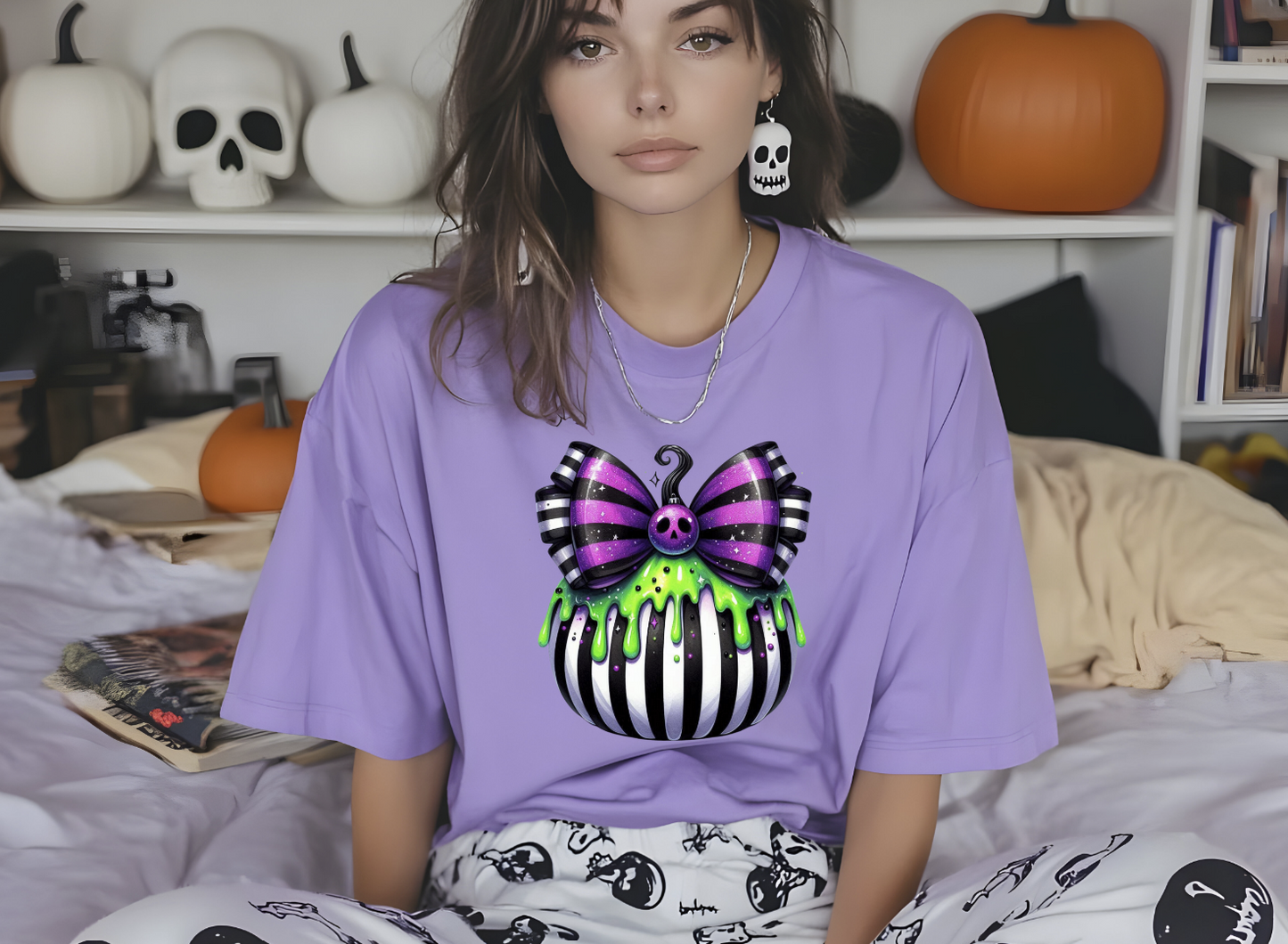 Stripped Halloween pumpkin