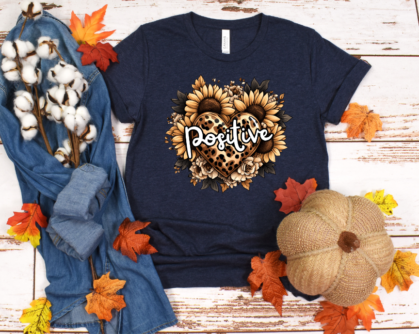 Positive Leopard Print Sunflower