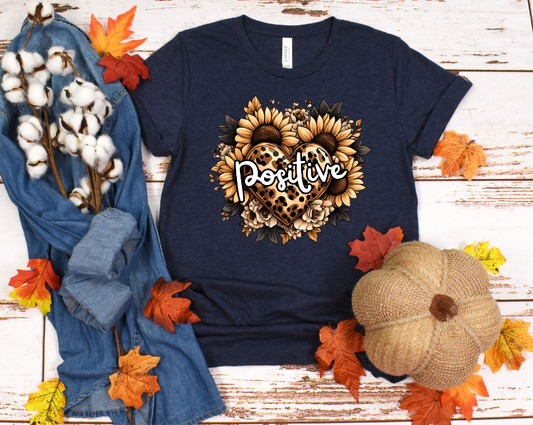 Positive Leopard Print Sunflower