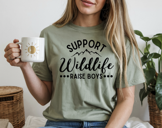 Support Wildlife, raise boys DTF Transfer