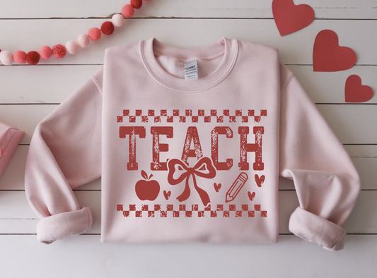 Distressed Teach DTF Transfer