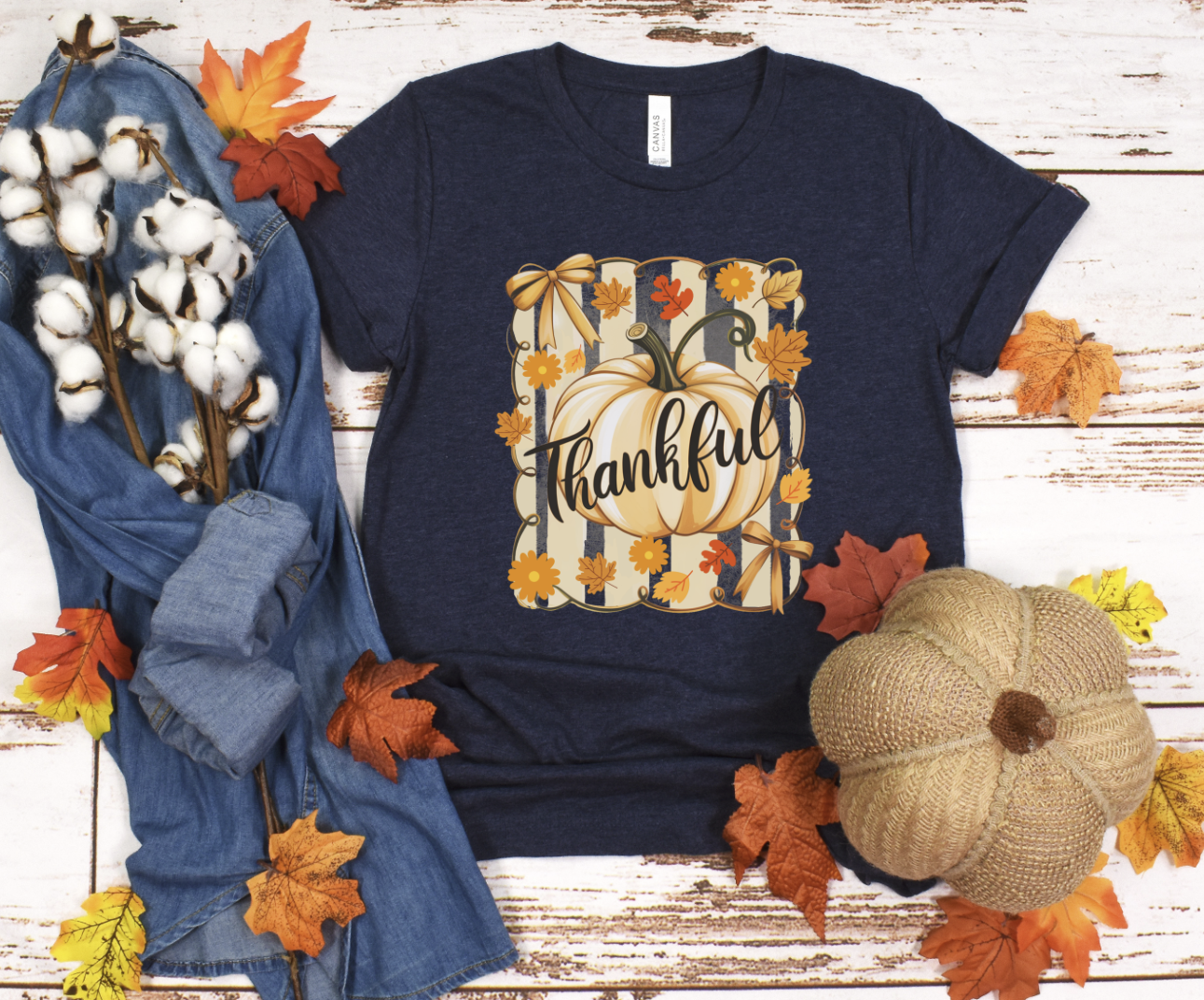 Thankful Pumpkin DTF transfer