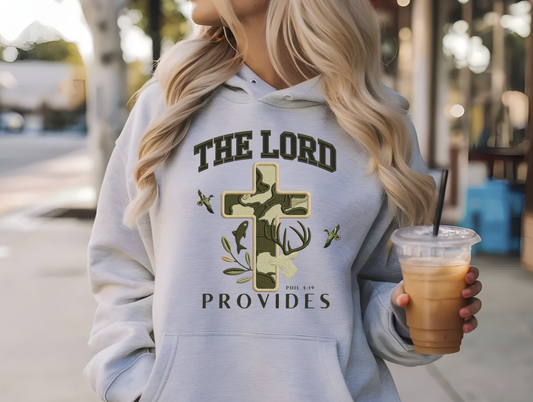 The Lord Provides Camo DTF Transfer