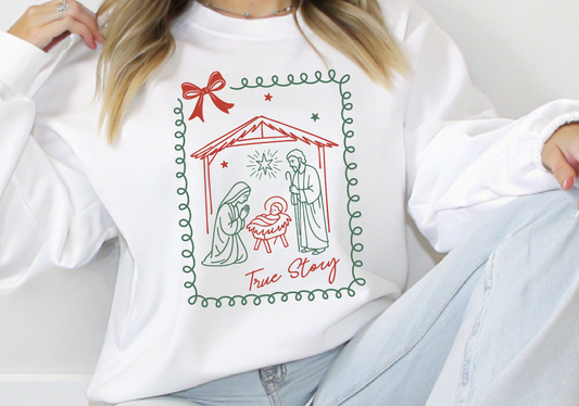 True Story Nativity DTF Transfer